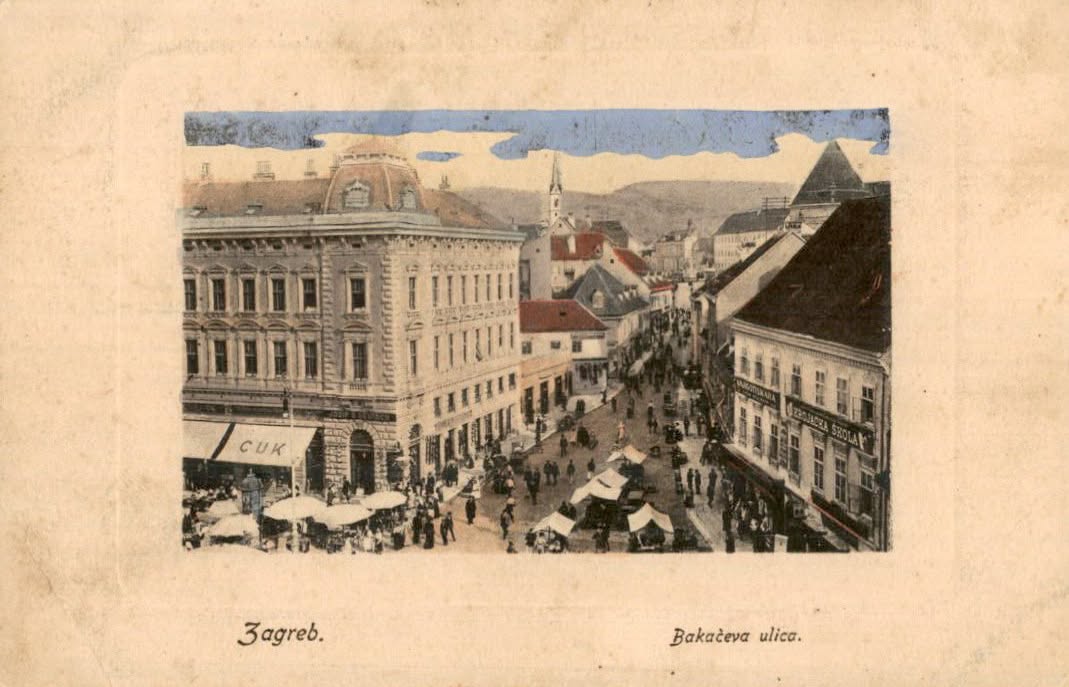 Bakačeva ulica 1915. godine